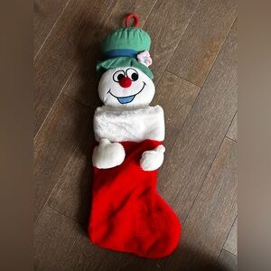 Vintage frosty the snowman Christmas stocking‎